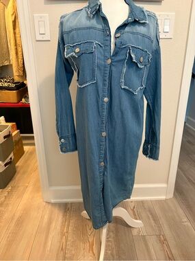 Thrill Light Blue Denim Shirt with Label